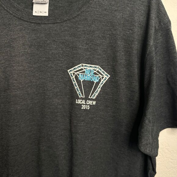 Neil Diamond 2015 World Tour T-Shirt Local Crew Soft Style Gray size XL - Picture 5 of 6